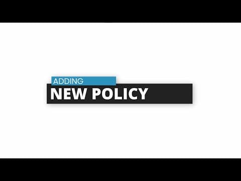Adding New Policy
